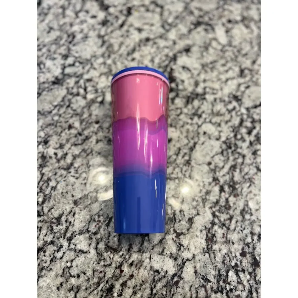 Starbucks summer watercolor ombré color wave 24oz cup no straw